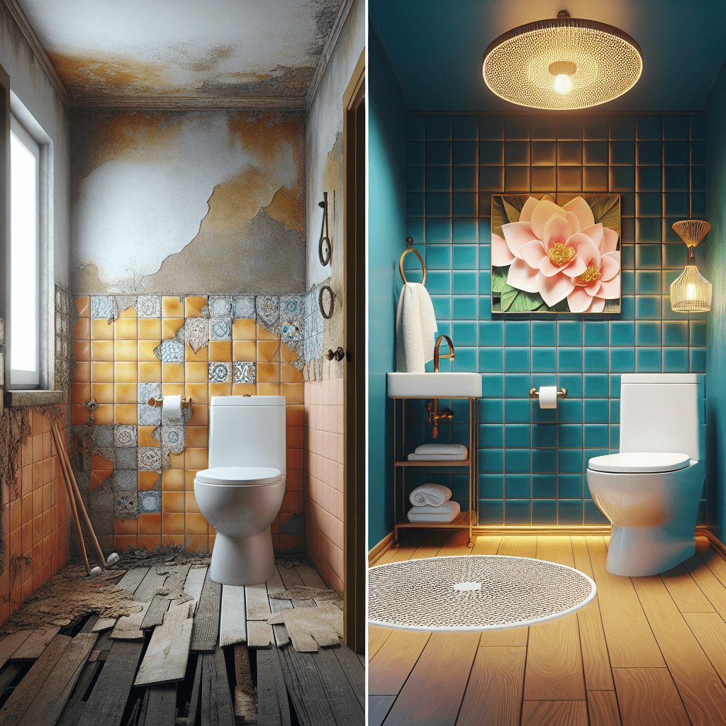 ugly outdated bathroom see how a simple renovation can add value to your home 2